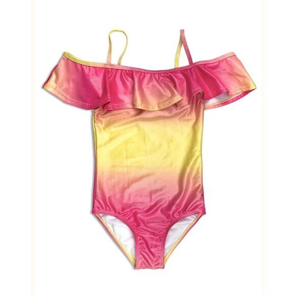 Appaman Kids Nicoya One-Piece Swimsuit Tie-Dye Off-Shoulder Design Size 5 NWT - Picture 1 of 5